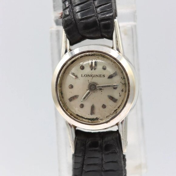 Vintage 13mm Longines Petite Back Wind Ladies Mechanical Wristwatch 18k Gold